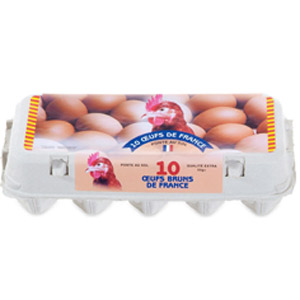 53g+ Oeufs France Extra x 10